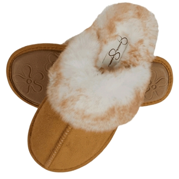 Jessica Simpson Shoes - Jessica Simpson Faux Fur House Slippers